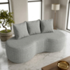Sofa 2 Lugares Organico 160 cm Ibiza Linho Grey Vazzano