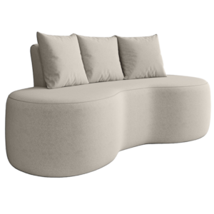Sofa 2 Lugares Organico Ibiza 160 cm Boucle Cru Vazzano