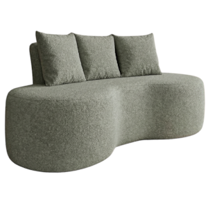 Sofa 2 Lugares Organico Ibiza 160 cm Boucle Green Vazzano