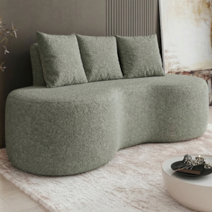 Sofa 2 Lugares Organico Ibiza 160 cm Boucle Green Vazzano