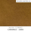 Sofa 2 Lugares Organico Ibiza 160 cm Corino Caramelo Vazzano