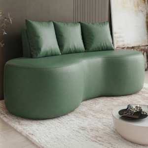 Sofa 2 Lugares Organico Ibiza 160 cm Corino Verde Selva Vazzano