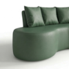 Sofa 2 Lugares Organico Ibiza 160 cm Corino Verde Selva Vazzano
