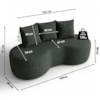 Sofa 2 Lugares Organico Ibiza 160 cm Linho Grafite Vazzano
