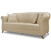 Sofa 2 Lugares Retro Polo 160cm Com Almofada Linho Dourado Ezz