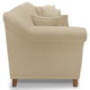 Sofa 2 Lugares Retro Polo 160cm Com Almofada Linho Dourado Ezz