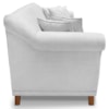 Sofa 2 Lugares Retro Polo 160cm Com Almofada Linho Grigio Ezz