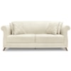 Sofa 2 Lugares Retro Polo 160cm Com Almofada Linho Natural Ezz