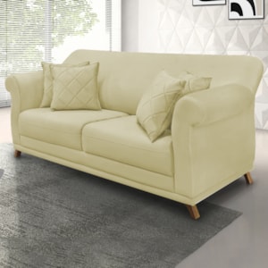 Sofa 2 Lugares Retro Polo 160cm Com Almofada Suede 1100 Ezz