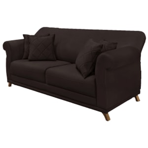 Sofa 2 Lugares Retro Polo 160cm Com Almofada Suede 1102 Ezz