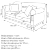 Sofa 2 Lugares Retro Polo 160cm Com Almofada Suede 1102 Ezz