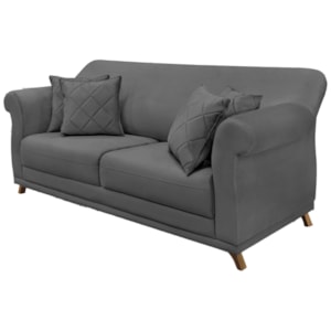 Sofa 2 Lugares Retro Polo 160cm Com Almofada Suede 1104 Ezz