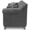 Sofa 2 Lugares Retro Polo 160cm Com Almofada Suede 1104 Ezz