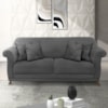 Sofa 2 Lugares Retro Polo 160cm Com Almofada Suede 1104 Ezz
