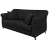 Sofa 2 Lugares Retro Polo 160cm Com Almofada Suede 1105 Ezz
