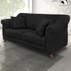 Sofa 2 Lugares Retro Polo 160cm Com Almofada Suede 1105 Ezz