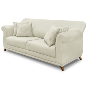 Sofa 2 Lugares Retro Polo 160cm Com Almofada Veludo 2221 Ezz