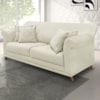 Sofa 2 Lugares Retro Polo 160cm Com Almofada Veludo 2237 Ezz