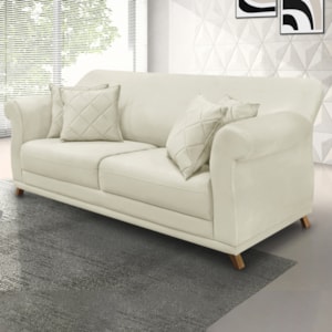 Sofa 2 Lugares Retro Polo 160cm Com Almofada Veludo 2221 Ezz