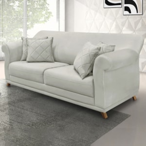 Sofa 2 Lugares Retro Polo 160cm Com Almofada Veludo 2223 Ezz