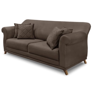 Sofa 2 Lugares Retro Polo 160cm Com Almofada Veludo 2231 Ezz