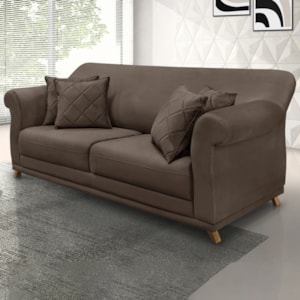 Sofa 2 Lugares Retro Polo 160cm Com Almofada Veludo 2231 Ezz