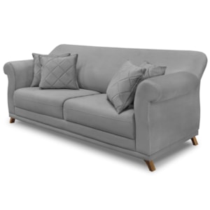 Sofa 2 Lugares Retro Polo 160cm Com Almofada Veludo 2938 Ezz