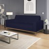 Sofa 3 Lugares 180 cm Crons Linho Azul Vazzano