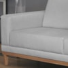 Sofa 3 Lugares 180 cm Crons Linho Cinza Vazzano