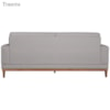 Sofa 3 Lugares 180 cm Crons Linho Cinza Vazzano