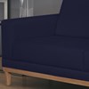 Sofa 3 Lugares 200 cm Crons Linho Azul Vazzano