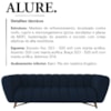 Sofa 3 Lugares 238 cm Alure SL 948 Moll