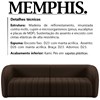 Sofa 3 Lugares 252 cm Memphis Veludo SL 942 Moll