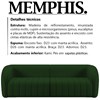 Sofa 3 Lugares 252 cm Memphis Veludo SL 947 Moll