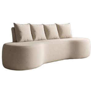 Sofa 3 Lugares Organico Ibiza 210 cm Boucle Cru Vazzano