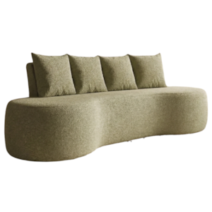 Sofa 3 Lugares Organico Ibiza 210 cm Boucle Green Vazzano