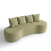 Sofa 3 Lugares Organico Ibiza 210 cm Boucle Green Vazzano
