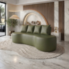 Sofa 3 Lugares Organico Ibiza 210 cm Corino Verde Selva Vazzano