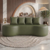 Sofa 3 Lugares Organico Ibiza 210 cm Corino Verde Selva Vazzano