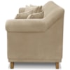 Sofa 3 Lugares Retro Polo 200cm Com Almofada Suede 1102 Ezz