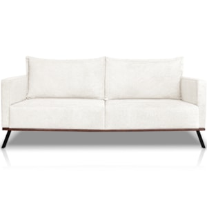 Sofa Aya 3 Lugares Para Sala De Estar 220cm Boucle 3300 Ezz