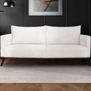 Sofa Aya 3 Lugares Para Sala De Estar 220cm Boucle 3300 Ezz