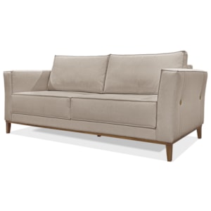 Sofa Balli 2 Lugares 170cm Pes Madeira Linho 221 Areia Ezz