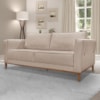 Sofa Balli 2 Lugares 170cm Pes Madeira Linho 221 Areia Ezz