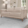 Sofa Balli 2 Lugares 170cm Pes Madeira Linho 221 Areia Ezz