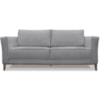 Sofa Balli 2 Lugares 170cm Pes Madeira Linho 221 Cinza Ezz