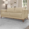 Sofa Balli 2 Lugares 170cm Pes Madeira Linho 221 Dourado Ezz