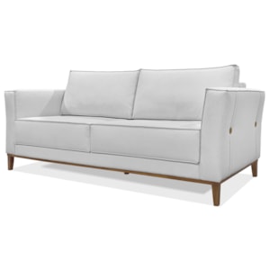 Sofa Balli 2 Lugares 170cm Pes Madeira Linho 221 Grigio Ezz