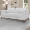 Sofa Balli 2 Lugares 170cm Pes Madeira Linho 221 Grigio Ezz