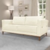 Sofa Balli 2 Lugares 170cm Pes Madeira Linho 221 Perola Ezz